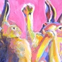 Boxing Hares 3 © Gwen Sylvester 11 x 14